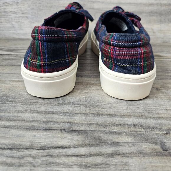 Zara Plaid With Bow Slip On Sneaker Shoes - Picture 7 of 11